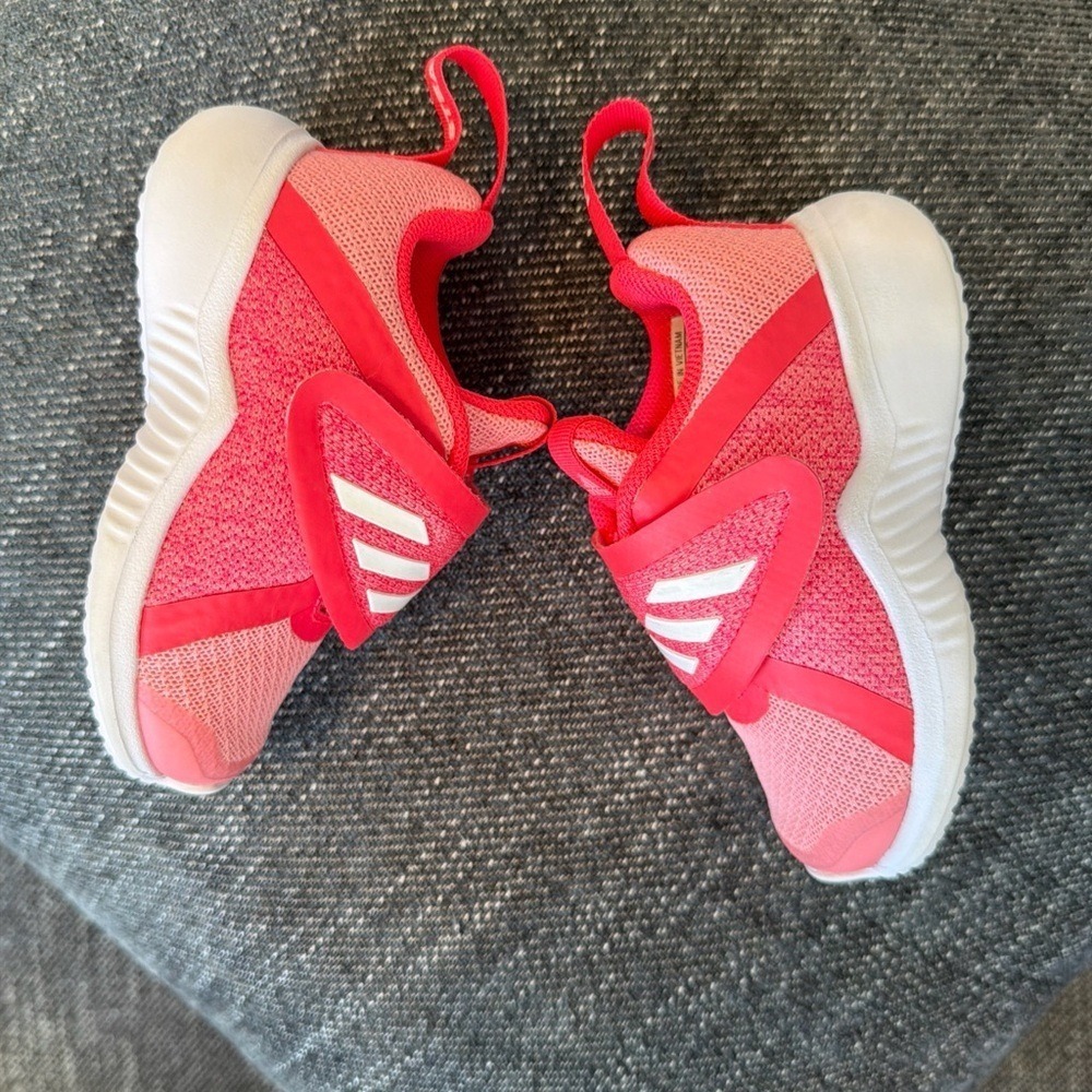 Kidcore running ADIDAS FortaRun X CF I "Shock Red" Toddler 5K low top Sneaker 5 - Picture 6 of 13
